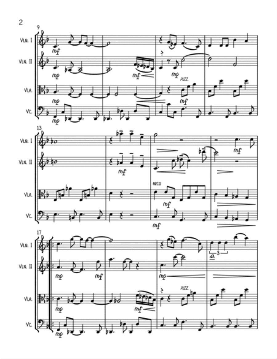Goldfinger String Quartet scores gallery preview page 2