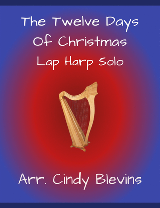 Book cover for The Twelve Days of Christmas, for Lap Harp