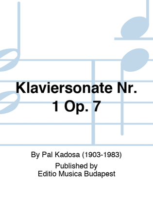 Klaviersonate Nr. 1 Op. 7