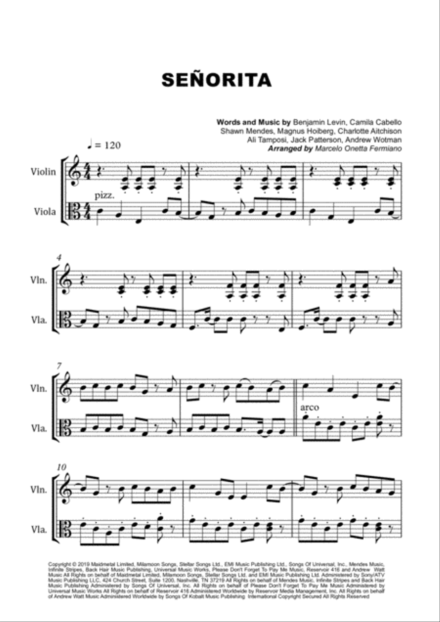Senorita Set of Parts scores gallery preview page 4