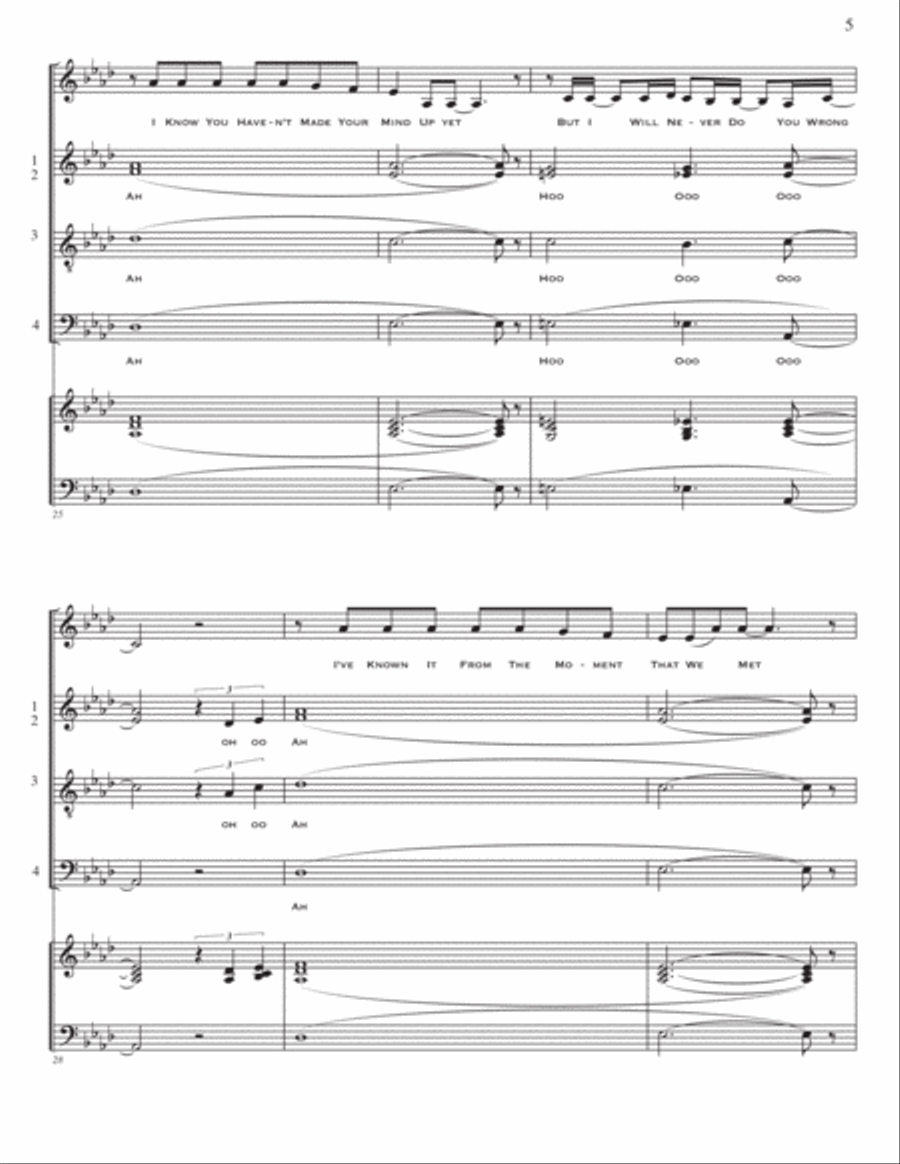 To Make You Feel My Love To Make You Feel My Love 4-Part scores gallery preview page 6