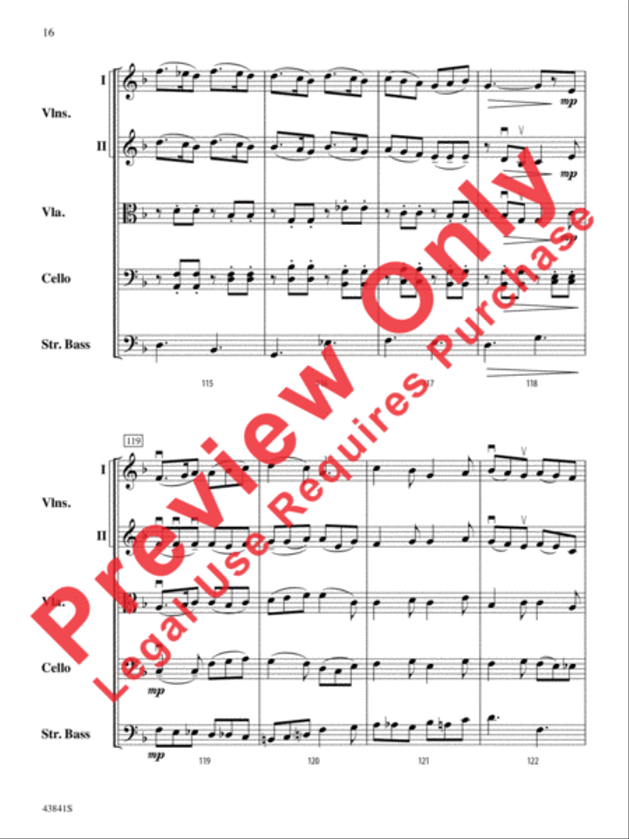 Scherzo for String Orchestra String Orchestra scores gallery preview page 17