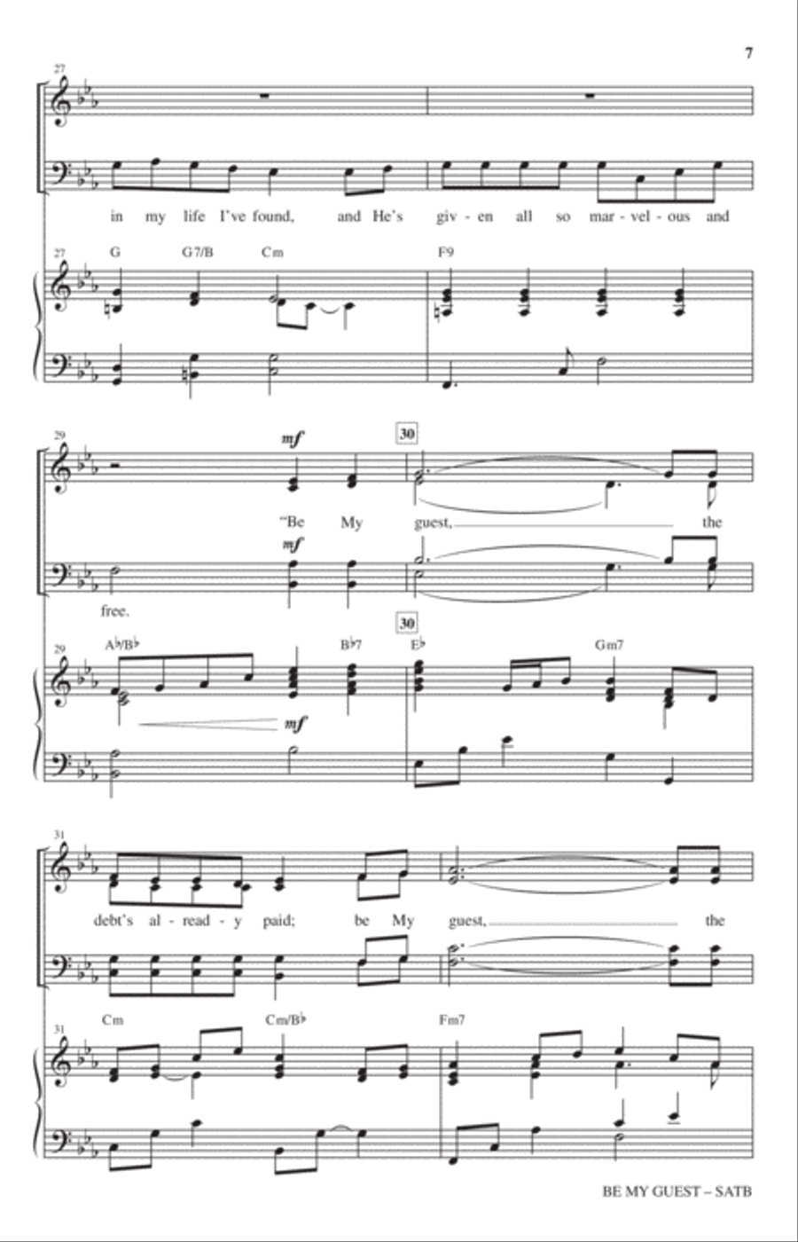 Be My Guest 4-Part scores gallery preview page 5