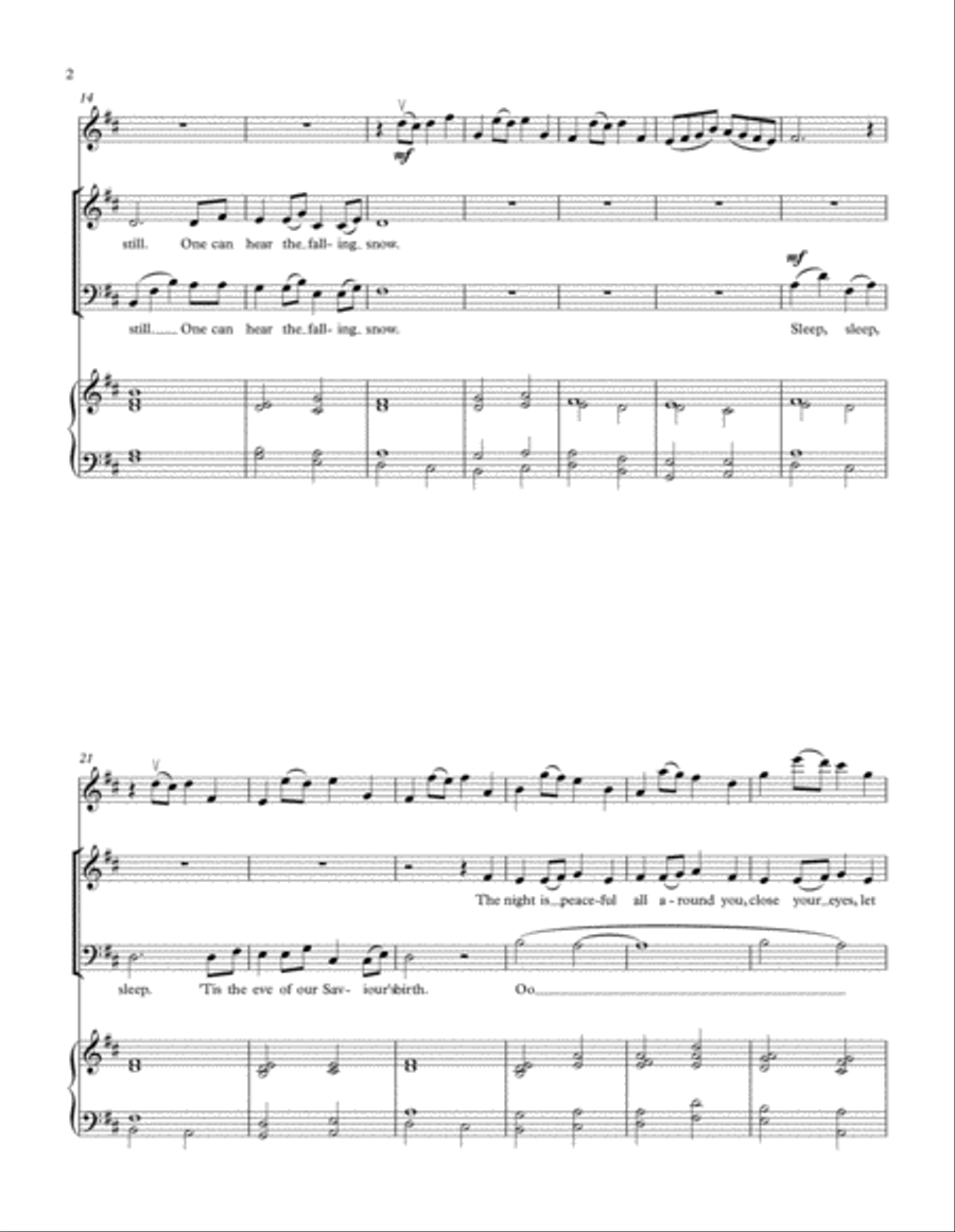 Still, Still, Still Choir scores gallery preview page 2