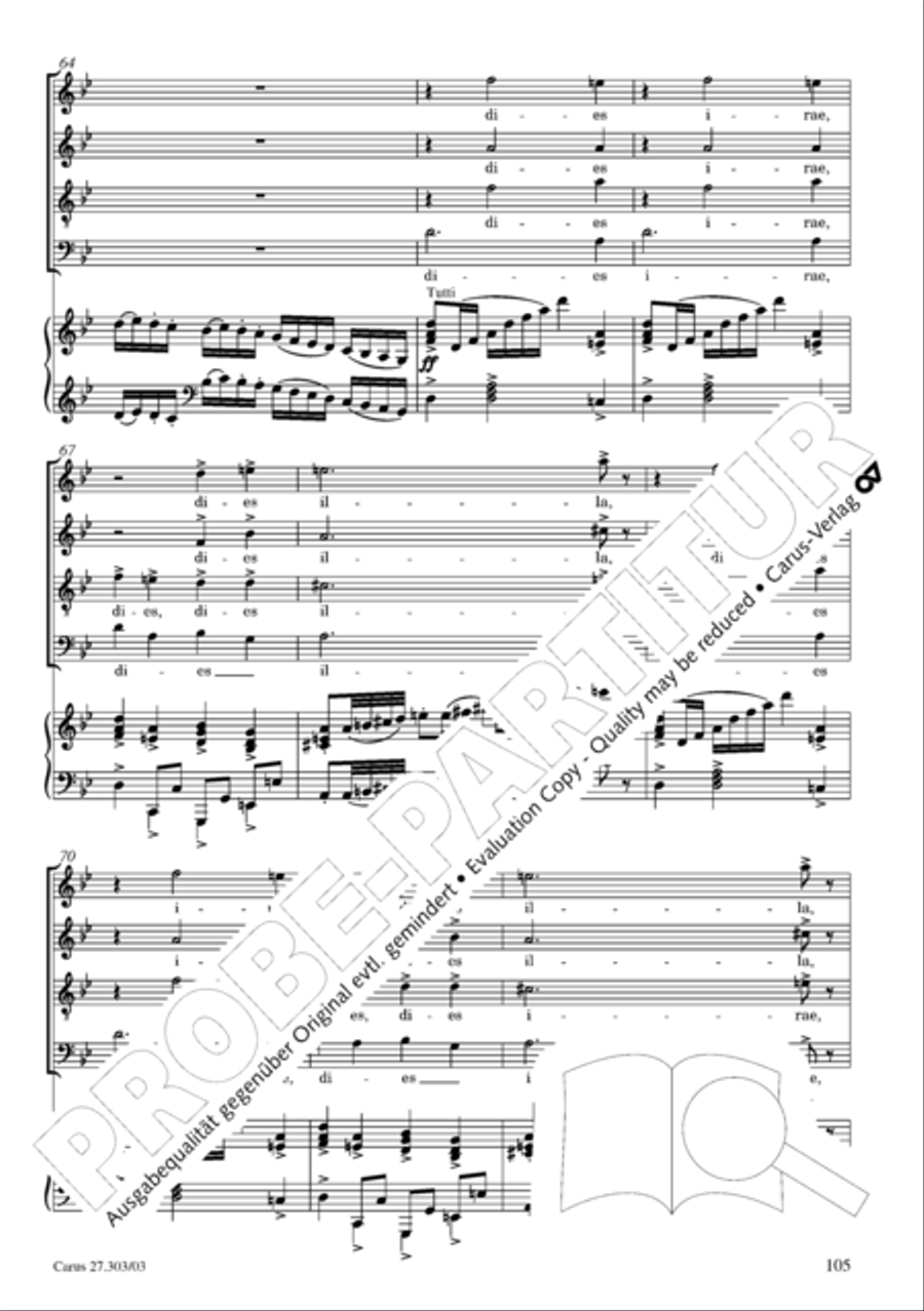 Messa da Requiem 4-Part scores gallery preview page 106