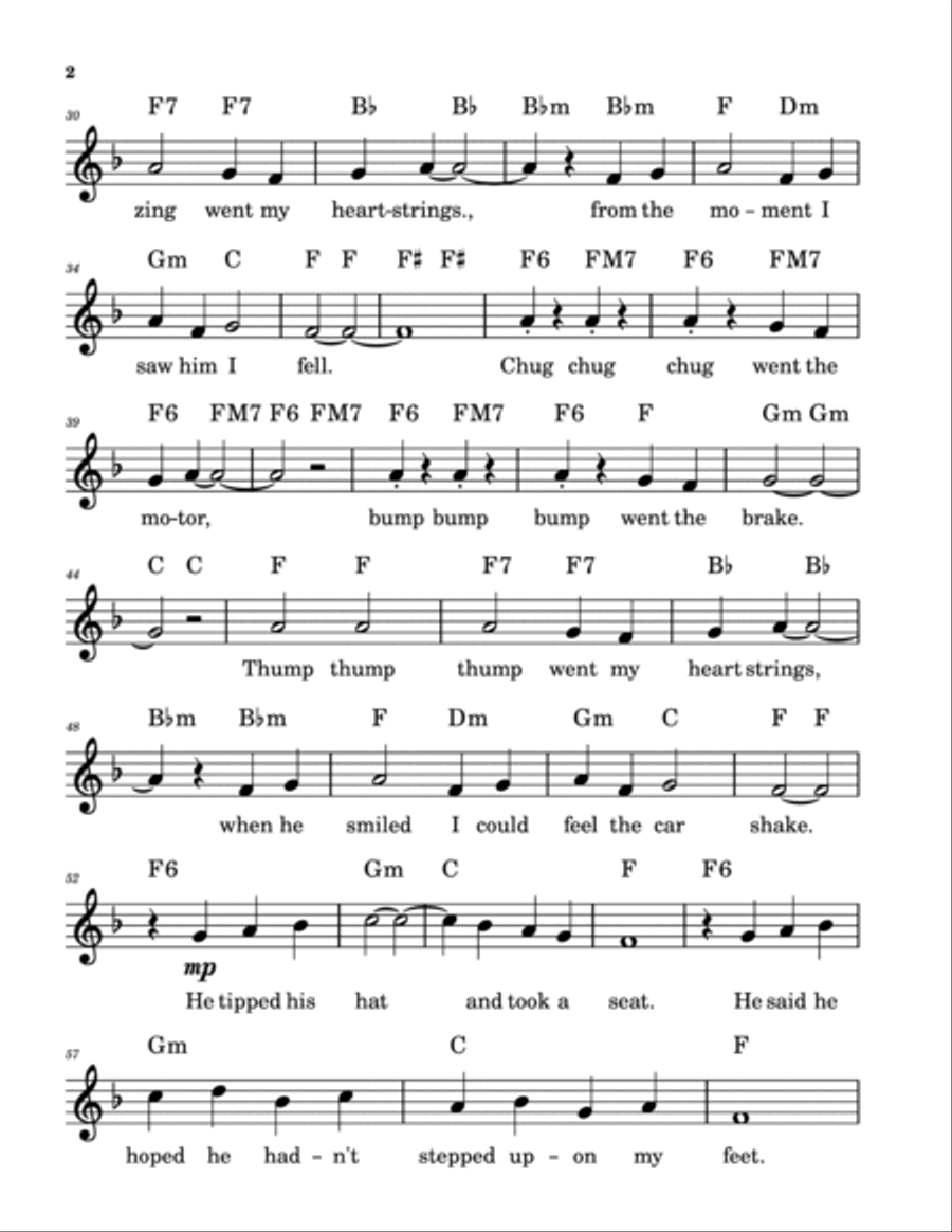 The Trolley Song Piano scores gallery preview page 2