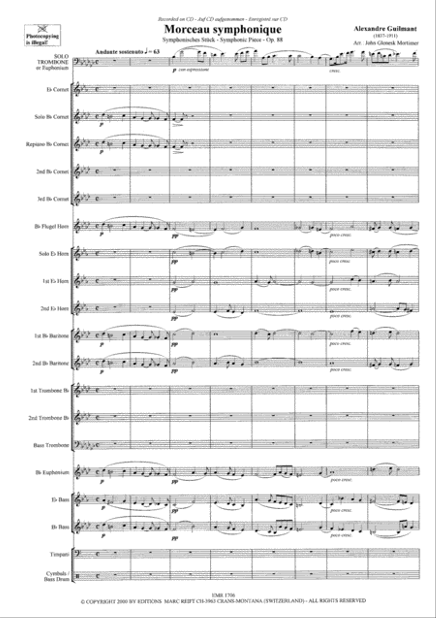 Morceau Symphonique Morceau Symphonique Brass Band scores gallery preview page 4