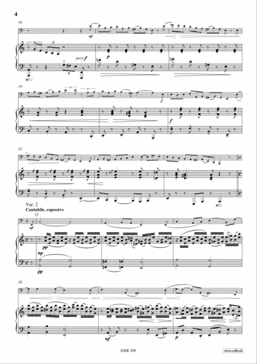 Thema und Variationen Thema und Variationen Bass Trombone scores gallery preview page 5