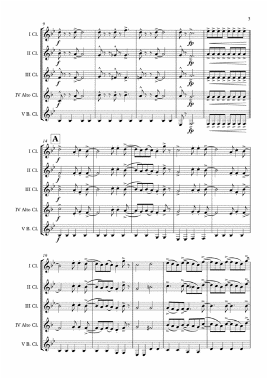 Macgyver - Theme Clarinet Choir scores gallery preview page 4