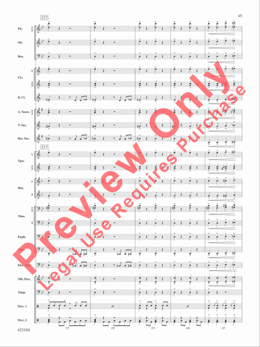 Tower of Power Greatest Hits Concert Band scores gallery preview page 46