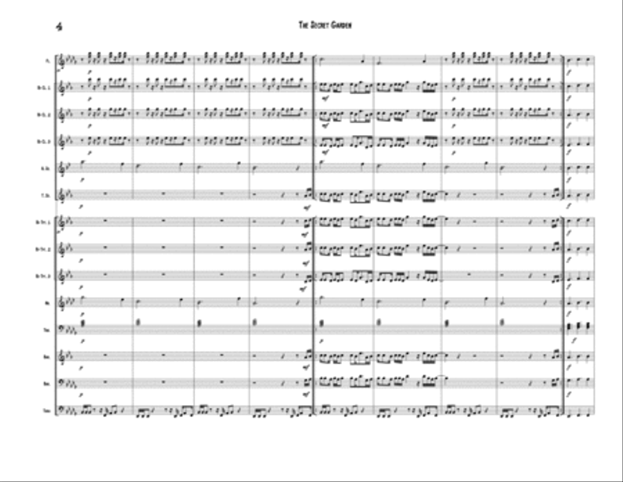 The Secret Garden (sweet Seduction) Marching Band scores gallery preview page 5