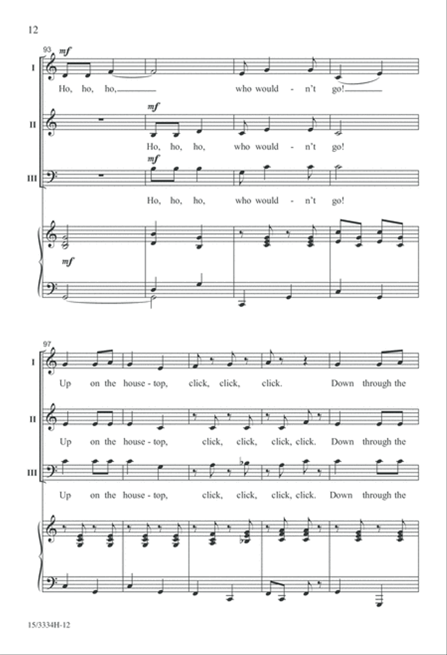 A Jolly, Jingling Carol Medley 3-Part scores gallery preview page 12