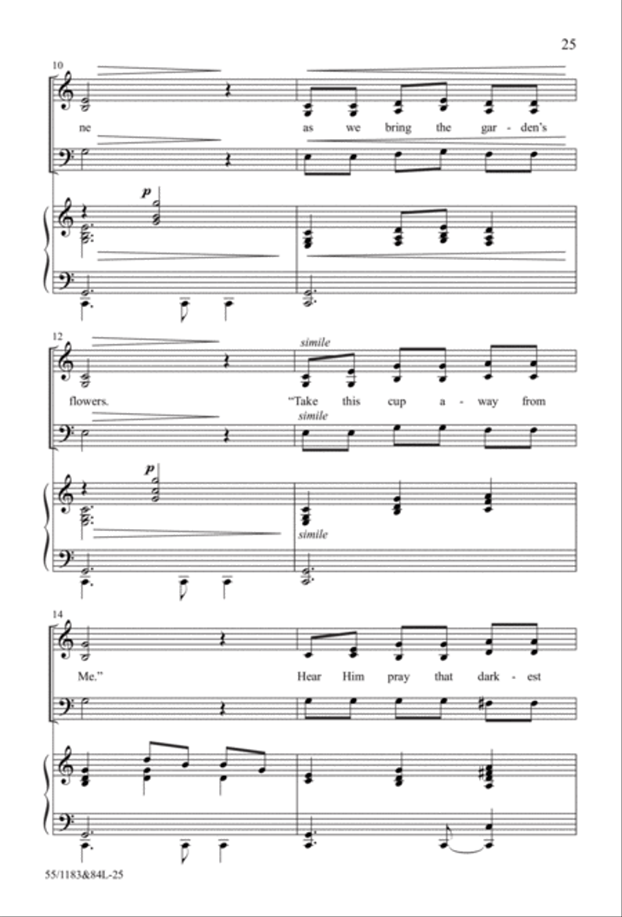 Come to the Cross and Remember 4-Part scores gallery preview page 17