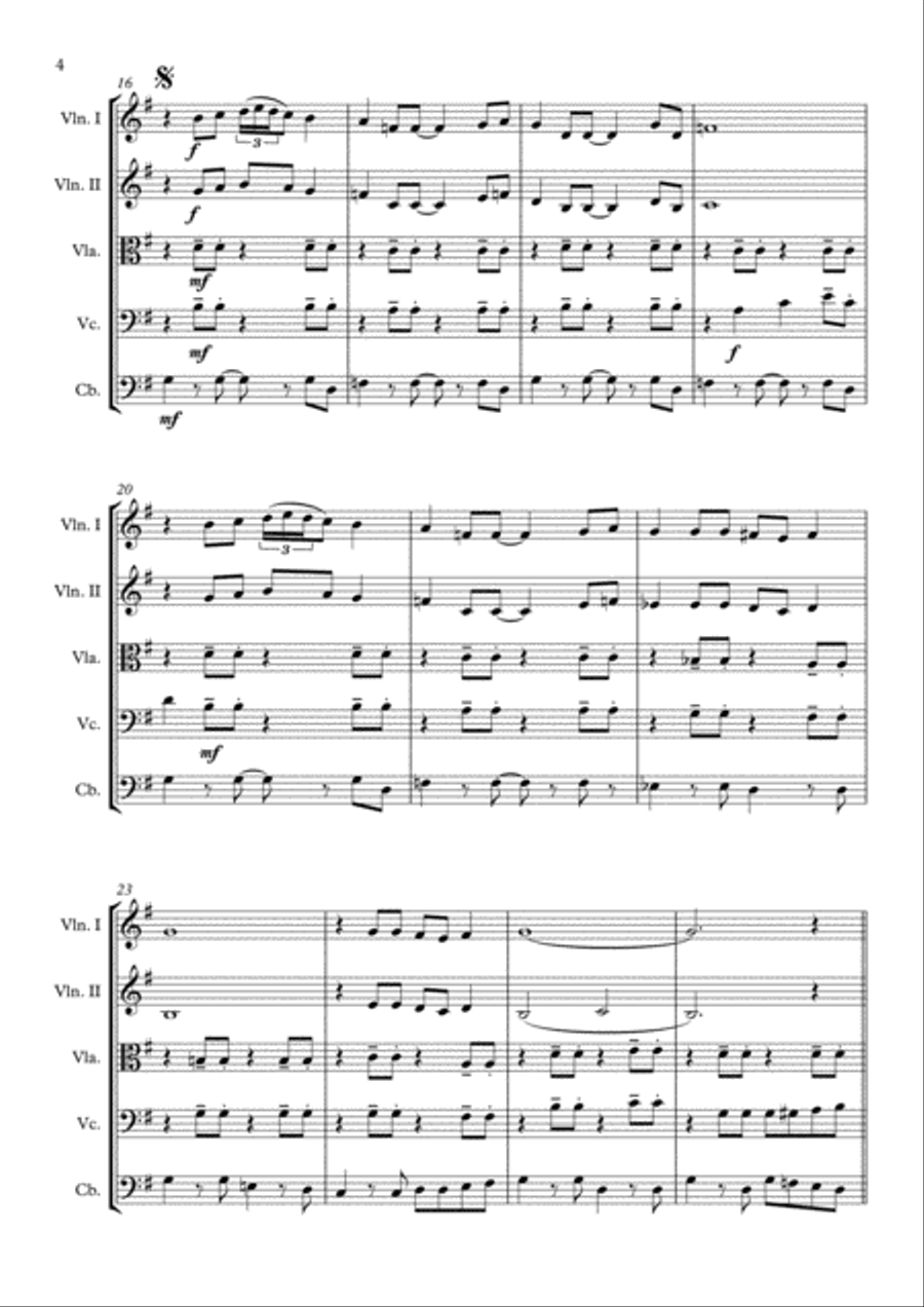 The Lonely Bull String Quintet scores gallery preview page 5