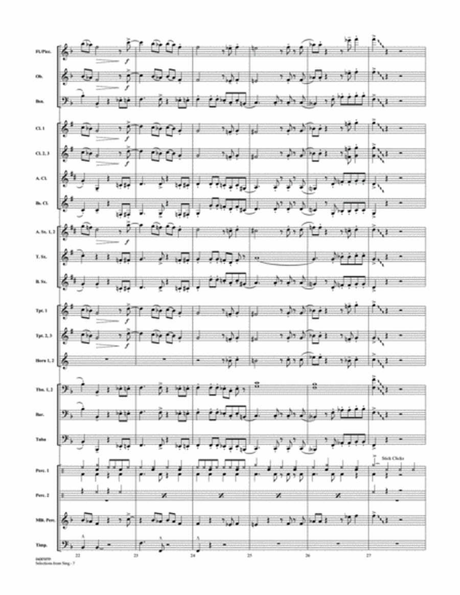 Selections from Sing - Conductor Score (Full Score)