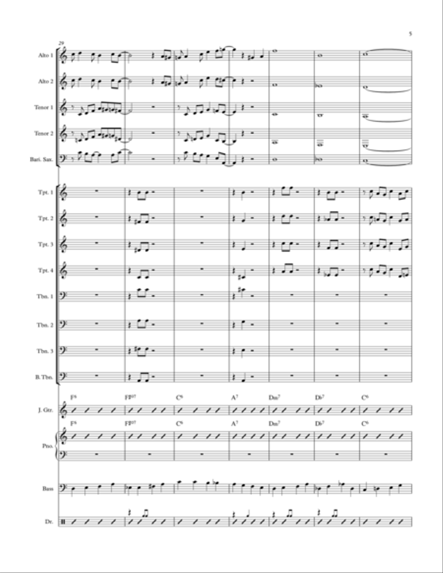 It's Beginning To Look Like Christmas Jazz Ensemble scores gallery preview page 5