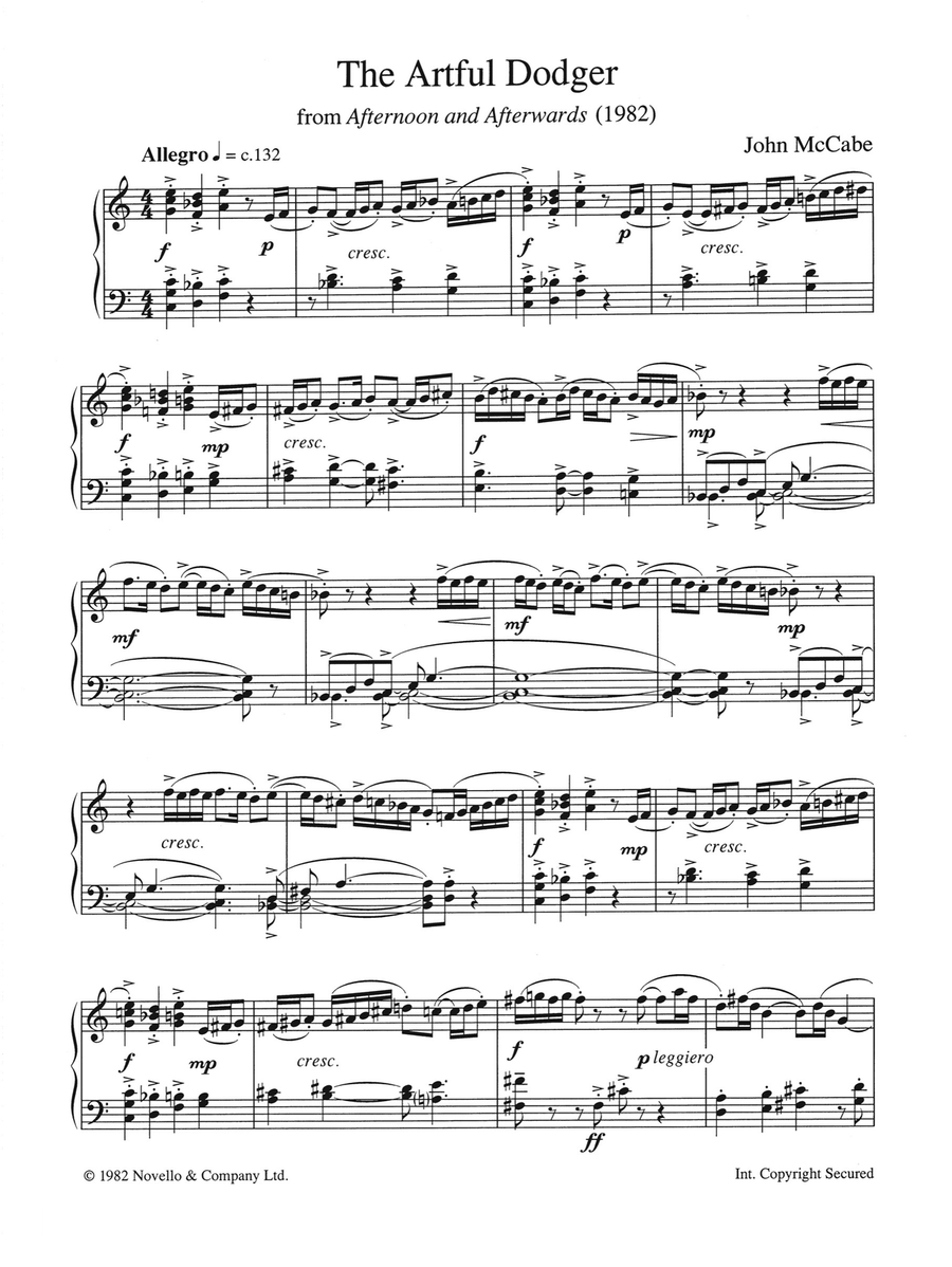 The Artful Dodger Piano Solo scores gallery preview page 1