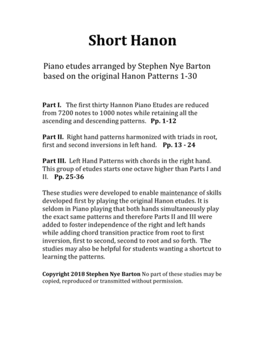 Short Hanon