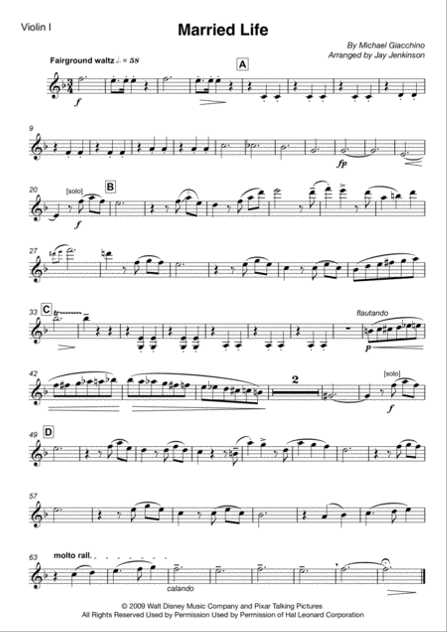Married Life String Quartet scores gallery preview page 2