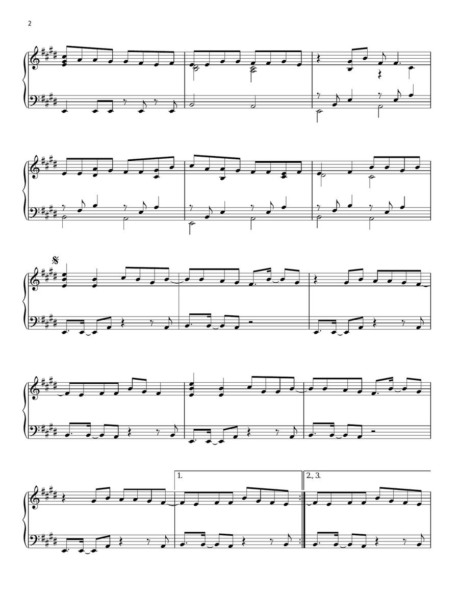 Cheerleader Piano Solo scores gallery preview page 2