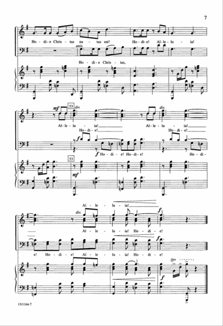 Hodie! Alleluia! 4-Part scores gallery preview page 7
