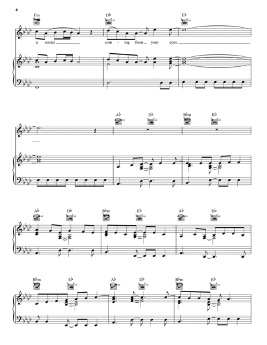 All For You All For You Piano, Vocal, Guitar scores gallery preview page 4
