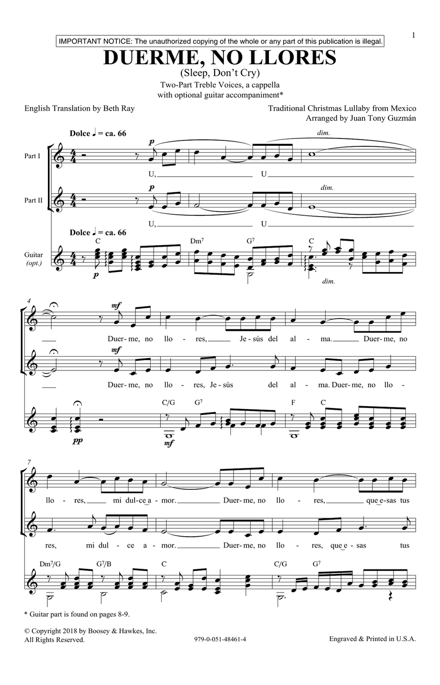 Duerme, No Llores (Sleep, Don't Cry)