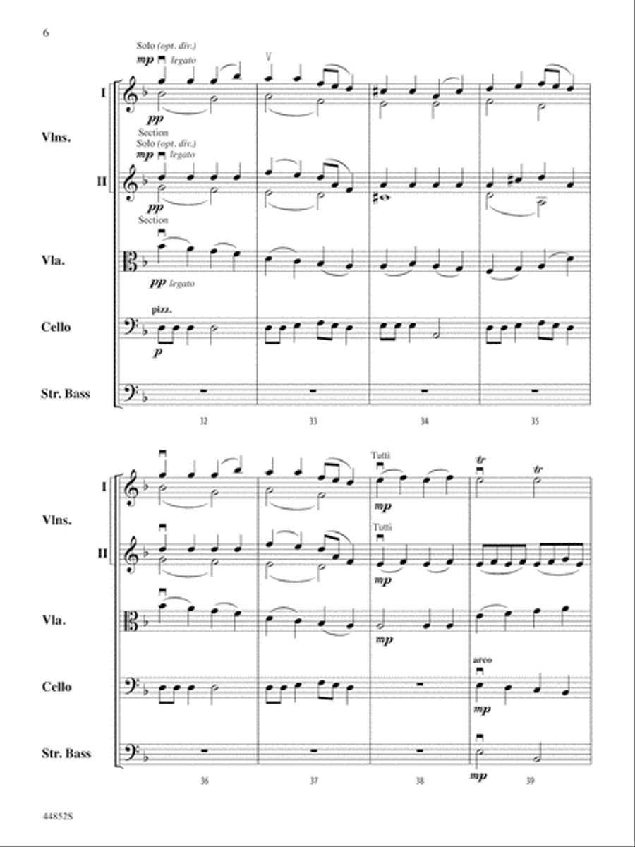 Dreidl Variants: Score String Orchestra scores gallery preview page 6
