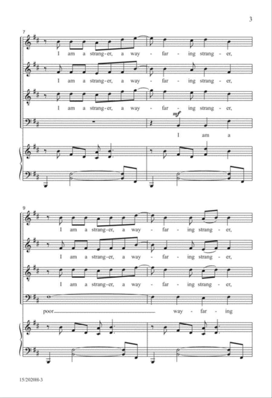Wayfaring Stranger Wayfaring Stranger 4-Part scores gallery preview page 3