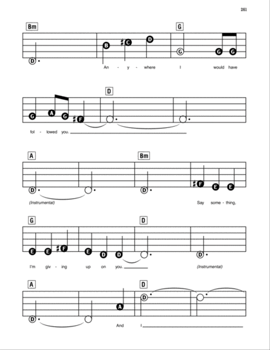 Say Something Electronic Keyboard scores gallery preview page 2
