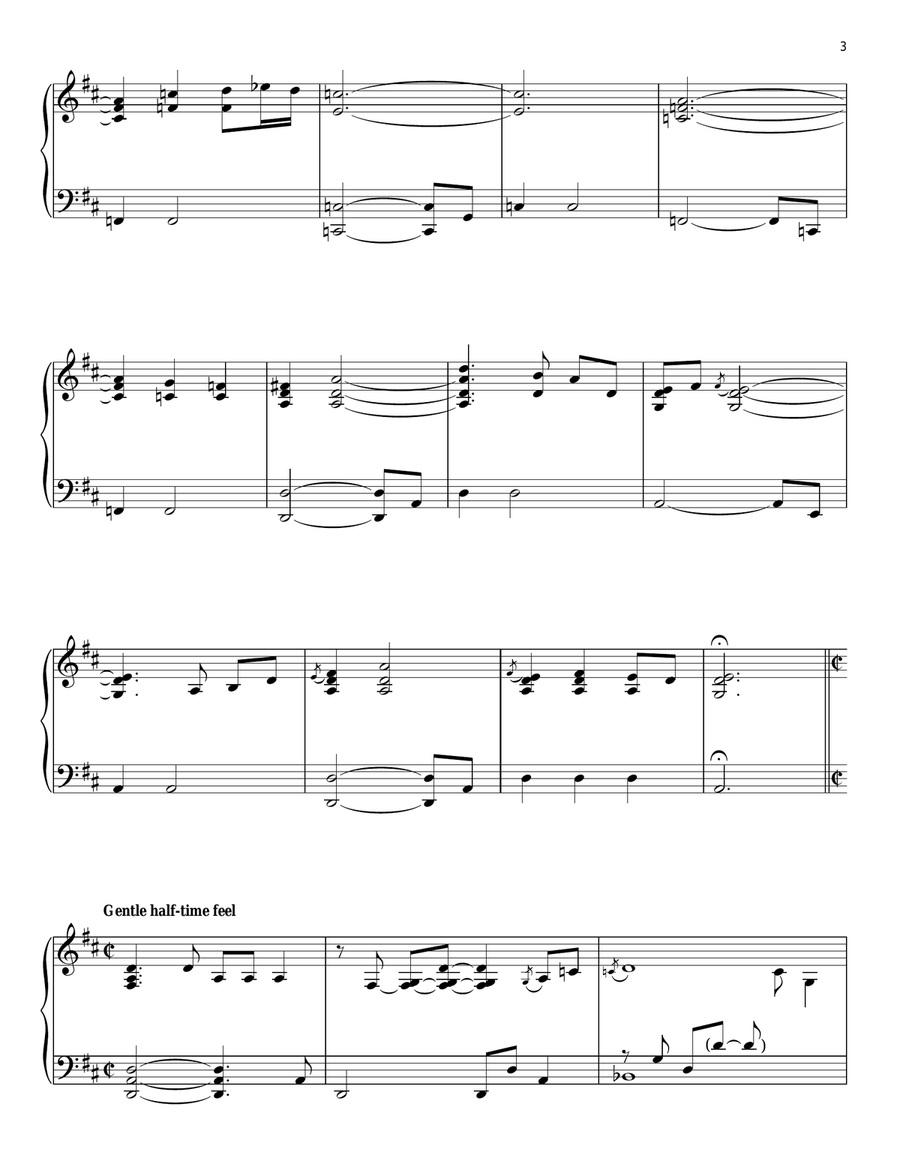Cows/New Dress/My Crew Piano Solo scores gallery preview page 3