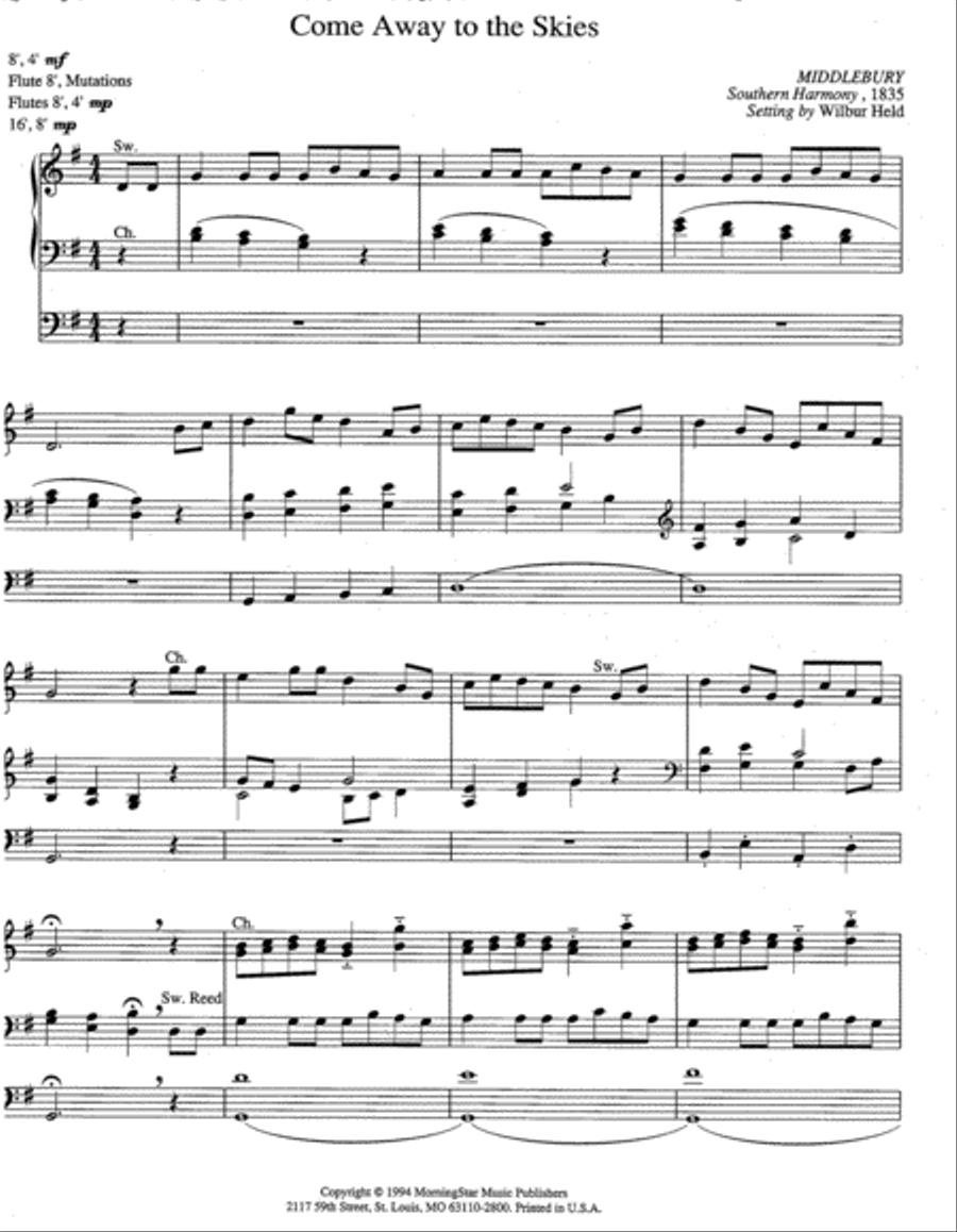 Easter Comes Again Organ scores gallery preview page 3
