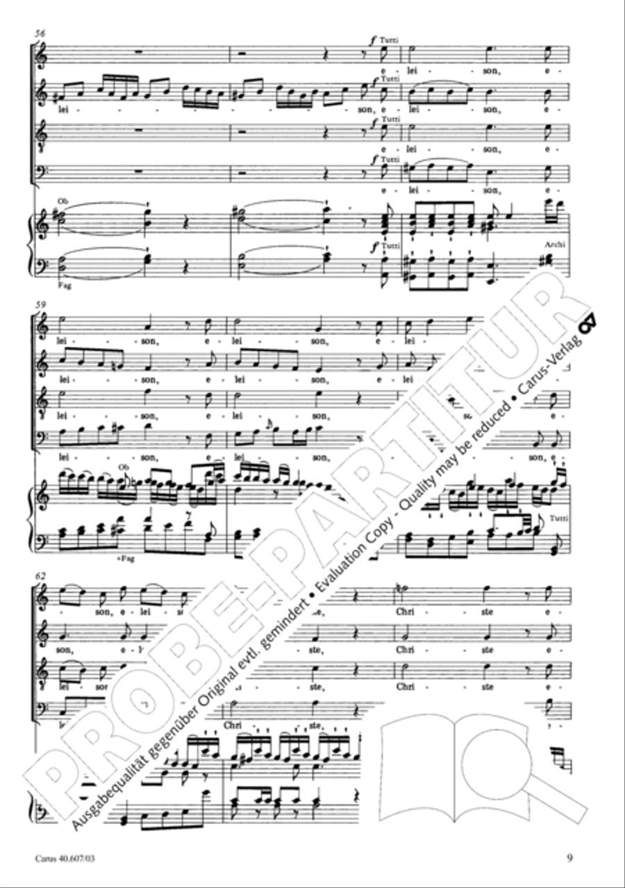 Mass in time of war (Missa in tempore belli) 4-Part scores gallery preview page 16