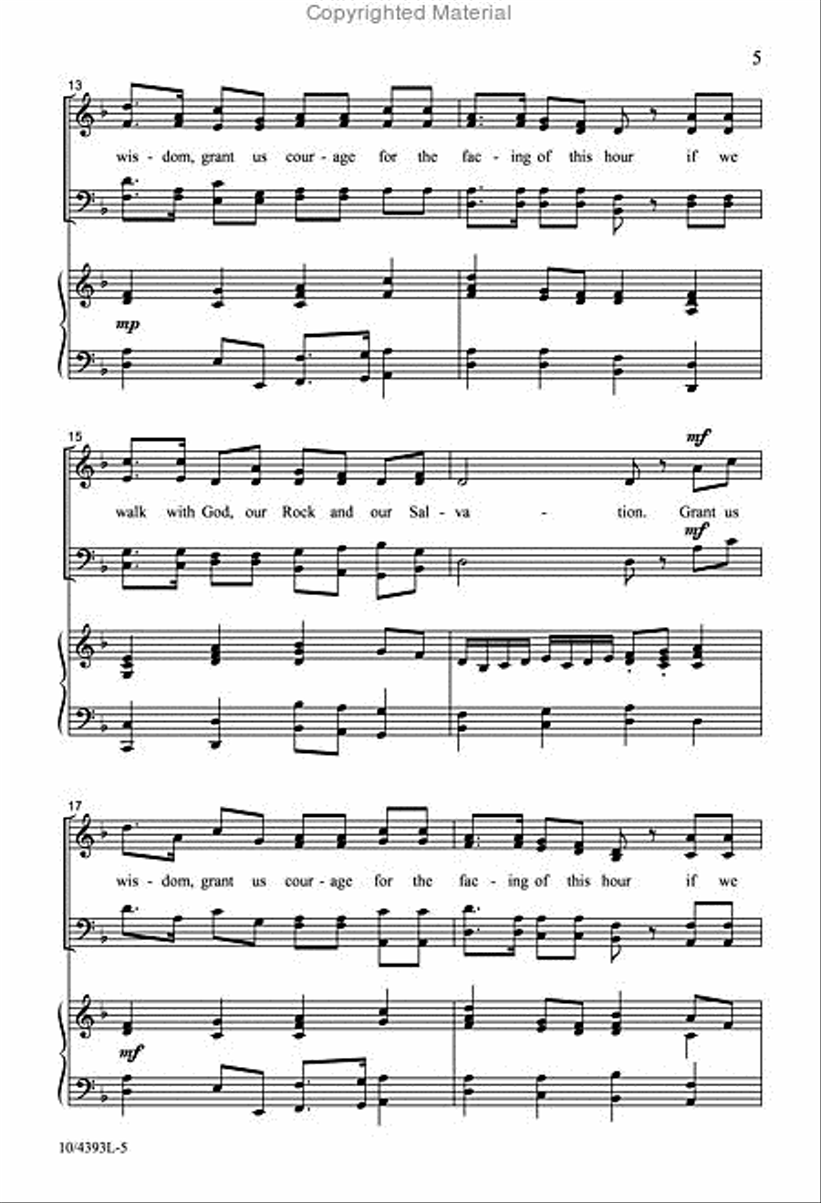 Our Rock and Our Salvation 4-Part scores gallery preview page 4