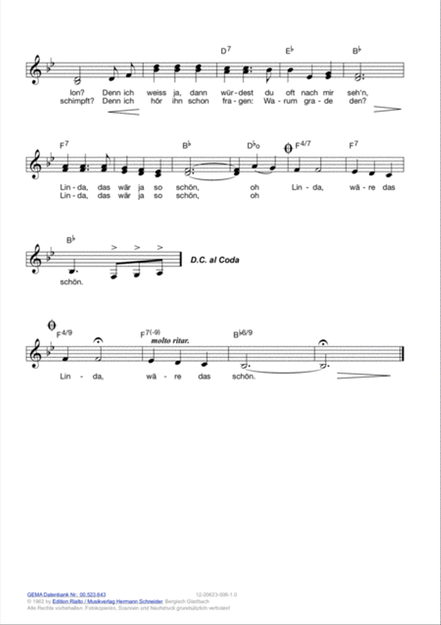 Linda (Ein Haus in den Rockies) Voice scores gallery preview page 3