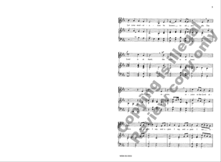 Rejoice in the Lord Always Unison Choir scores gallery preview page 4