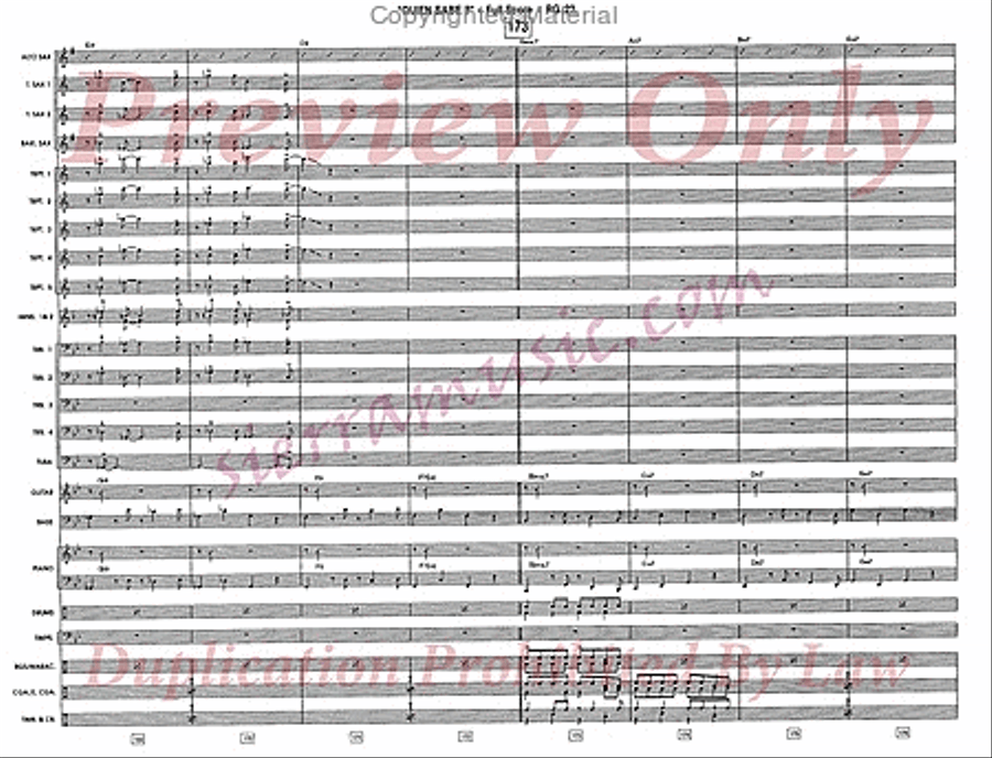 Quien Sabe? (Who Knows?) Jazz Ensemble scores gallery preview page 23