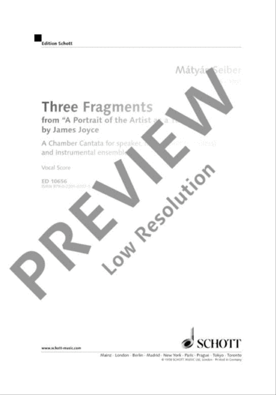 Three Fragments Three Fragments Mixed Choir scores gallery preview page 2