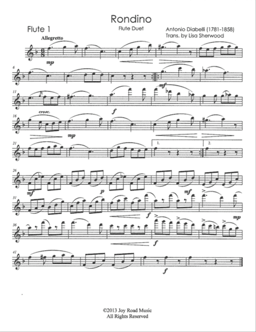 Rondino Flute Duet Rondino Flute Duet Flute Duet scores gallery preview page 4