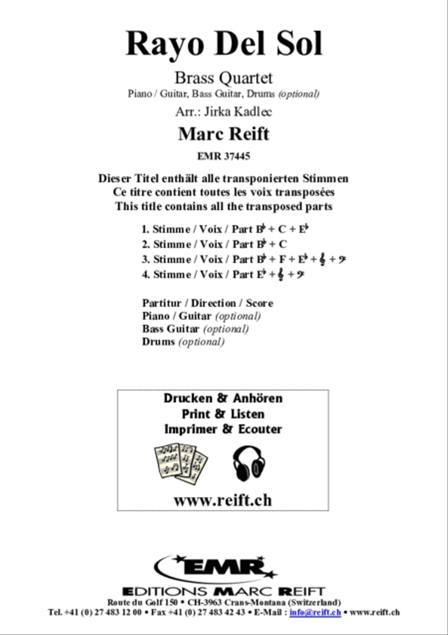 Rayo Del Sol Brass Ensemble scores gallery preview page 2