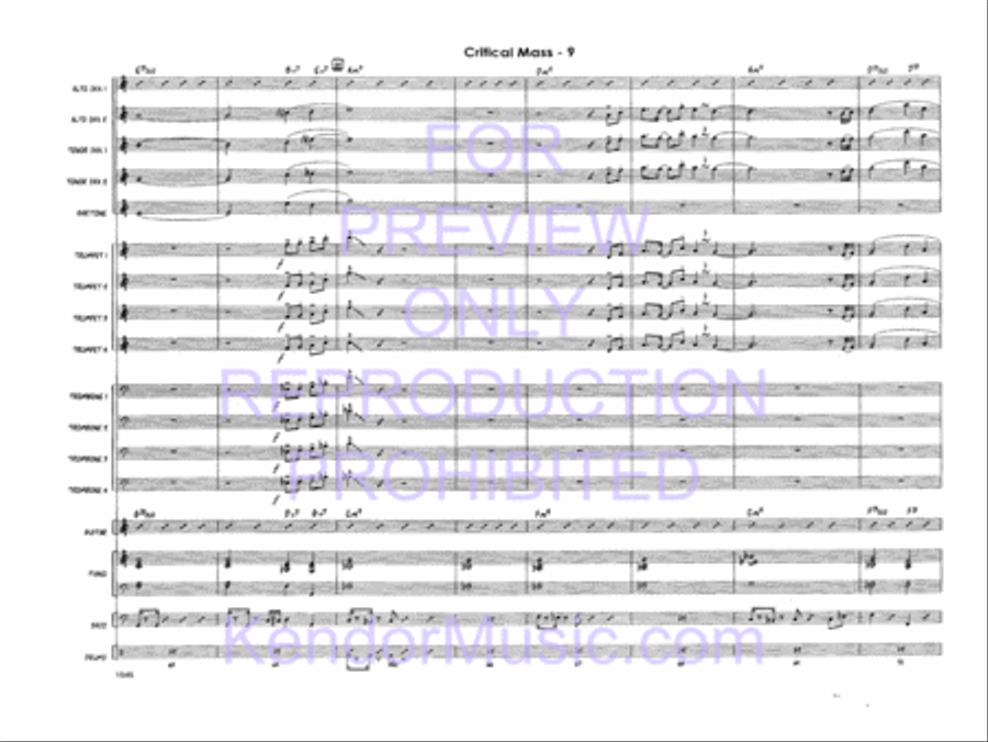 Critical Mass Critical Mass Jazz Ensemble scores gallery preview page 11
