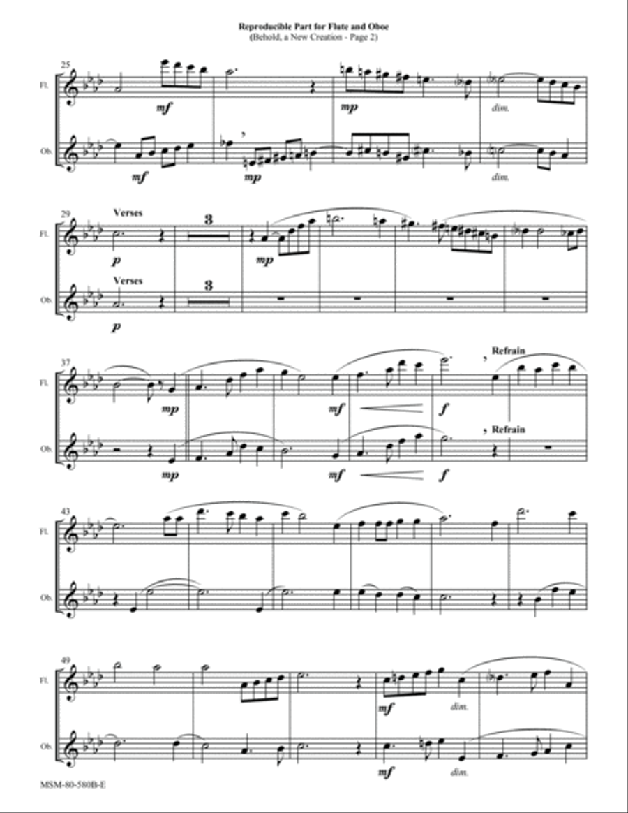 Behold, a New Creation Choir scores gallery preview page 2