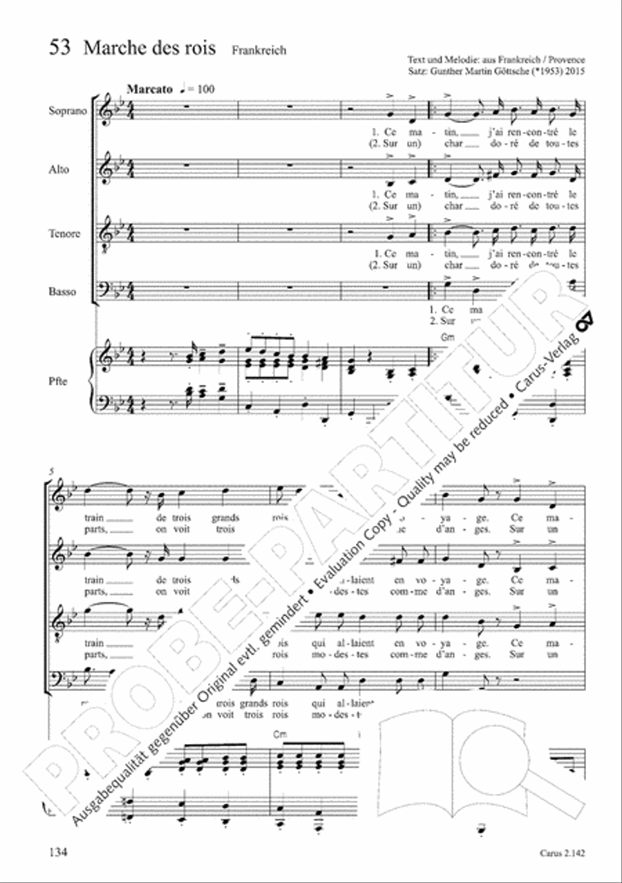 Christmas Carols of the World. Choral collection 4-Part scores gallery preview page 115