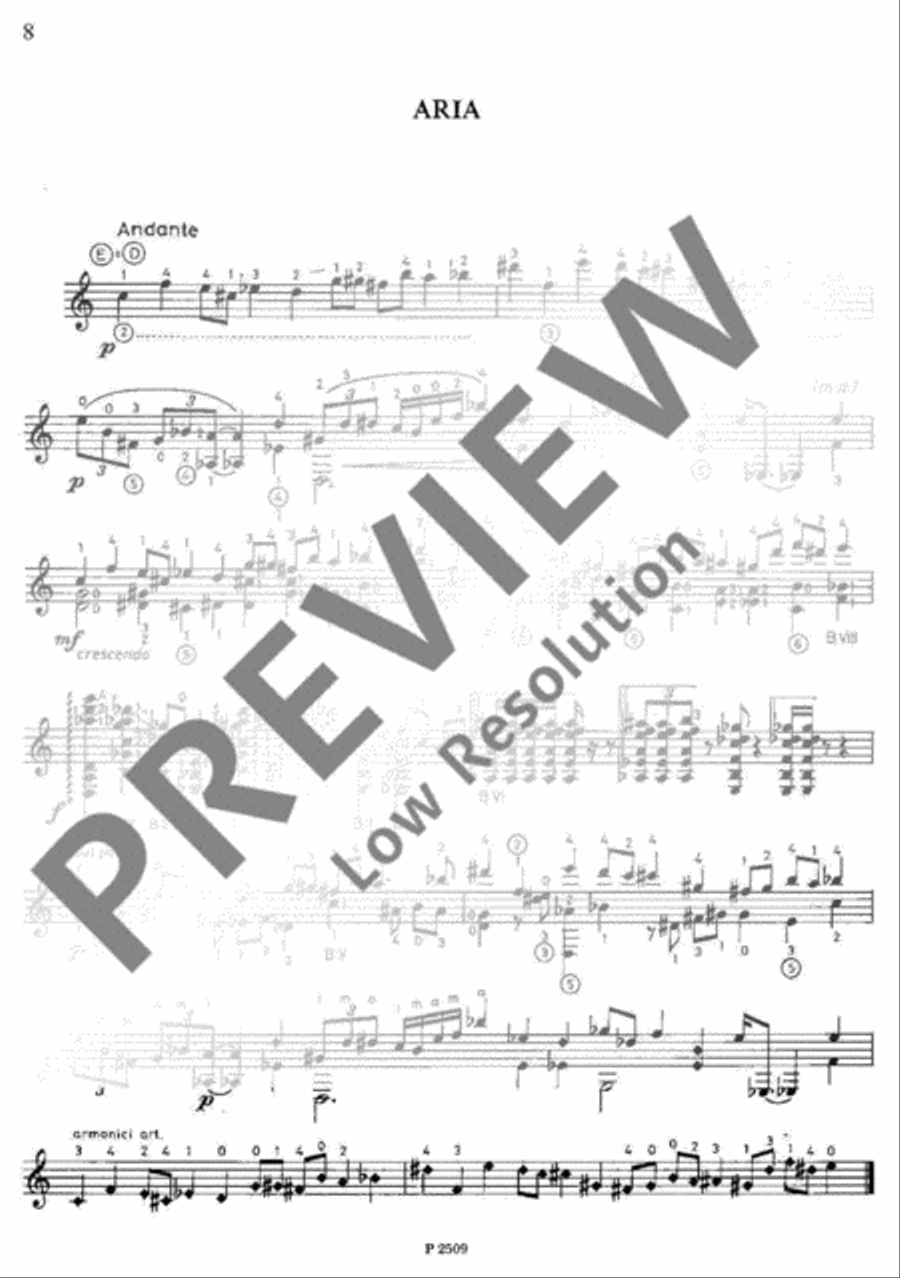 Hommage à Bach Guitar scores gallery preview page 9