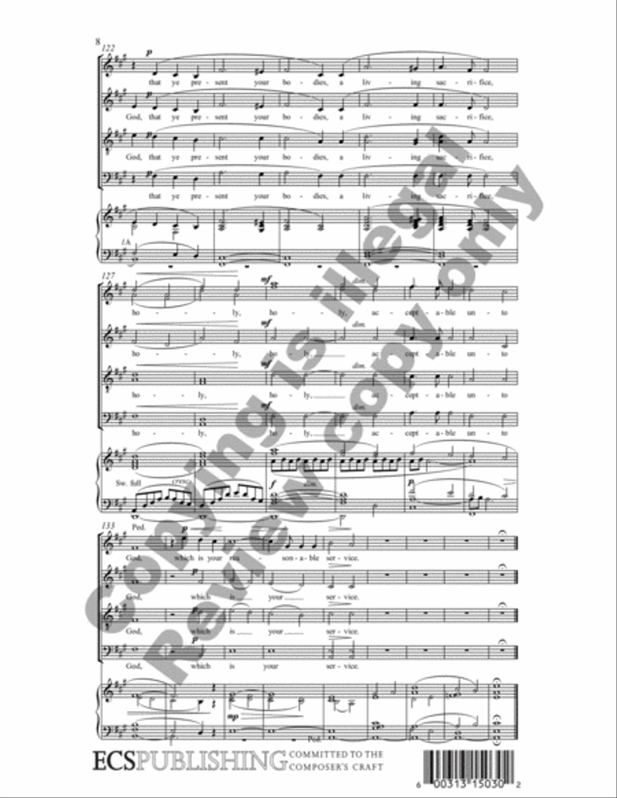 Greater Love Hath No Man (Choral Score) 4-Part scores gallery preview page 17