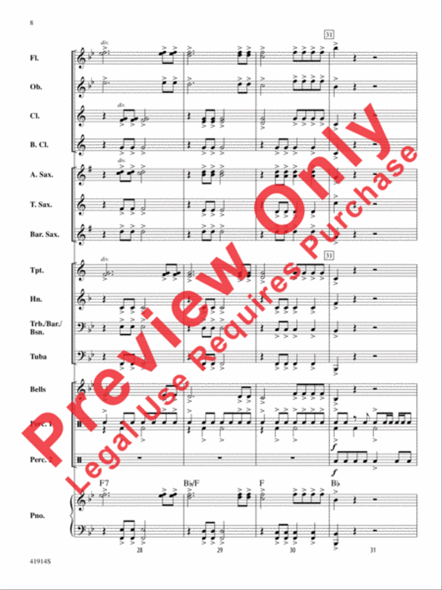Presto! Concert Band scores gallery preview page 9