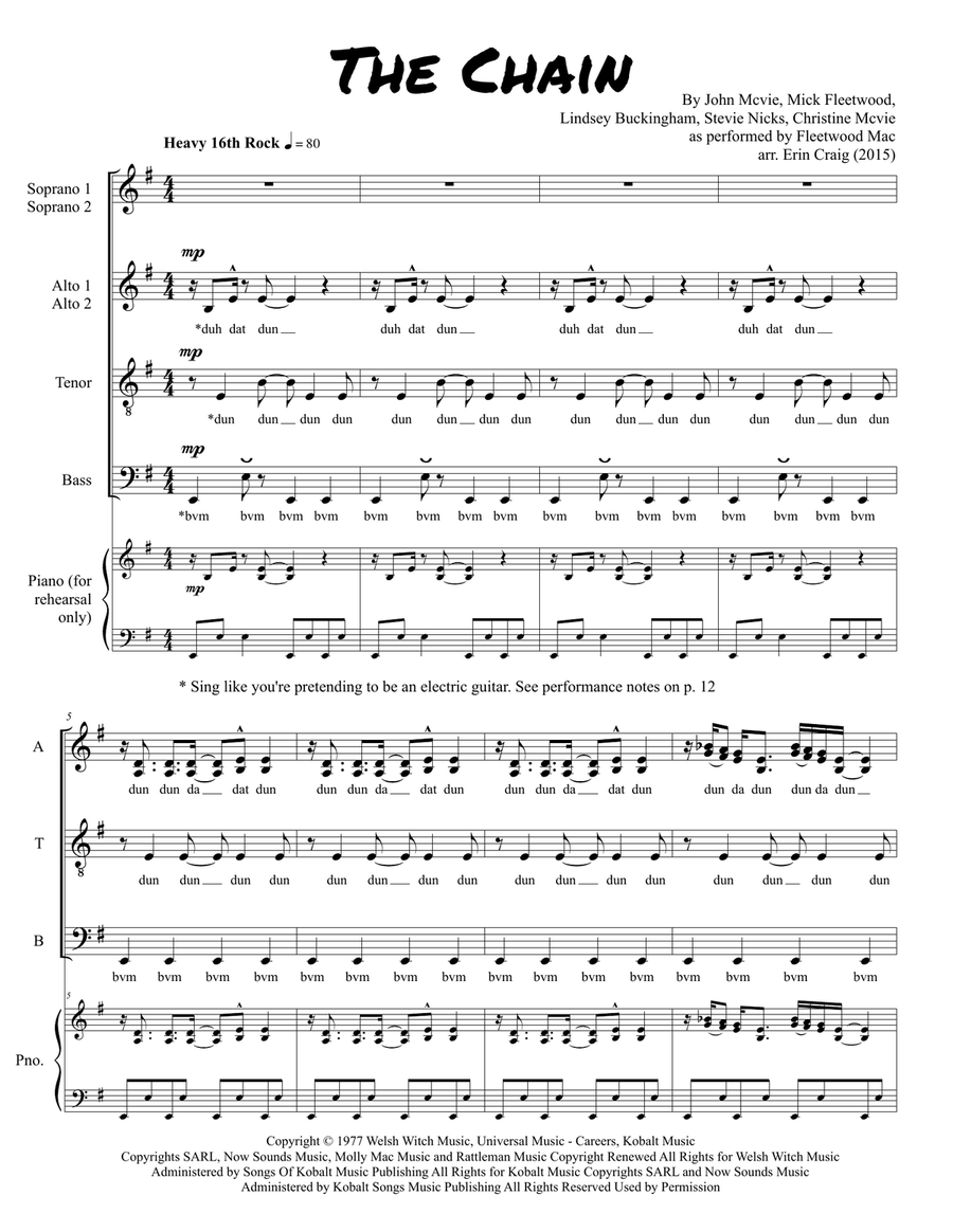 The Chain Divisi scores gallery preview page 1