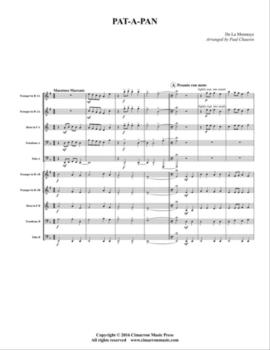 Pat-A-Pan Christmas scores gallery preview page 1