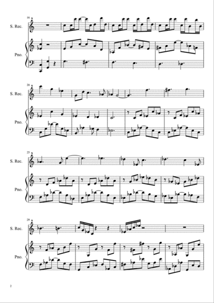 Fife Sonata Soprano Recorder scores gallery preview page 2