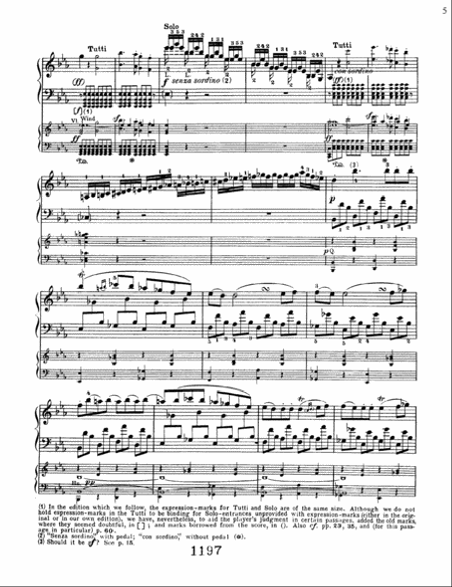 Concerto No. 3 in C Minor, Op. 37 Piano Solo scores gallery preview page 5